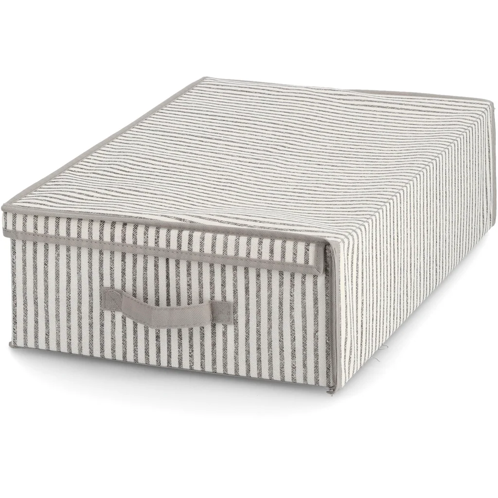Zeller Present Aufbewahrungsbox ?Stripes?, Vlies, beige