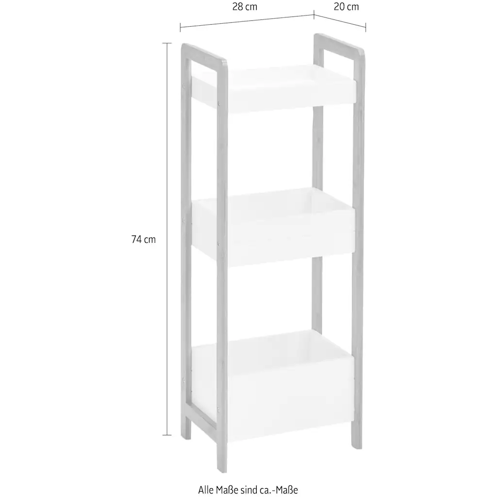 Zeller Present Ablageregal, aus hochwertigem Bambus und MDF