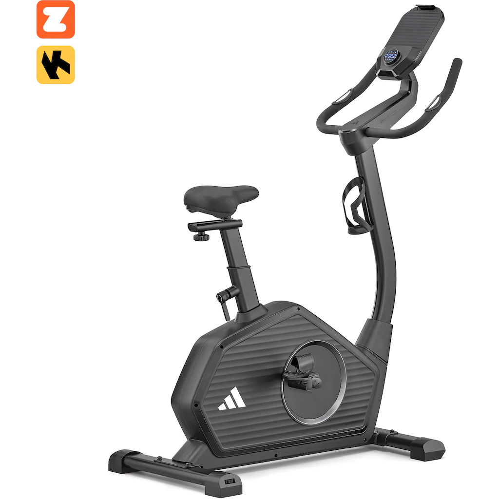 adidas Performance Ergometer ?C-24c?, (mit Tablet-Halterung, LED-Display, mit Bluetooth und App-Funktion), Schwungmasse ca. 7 kg, 32 Widerstandsstufen