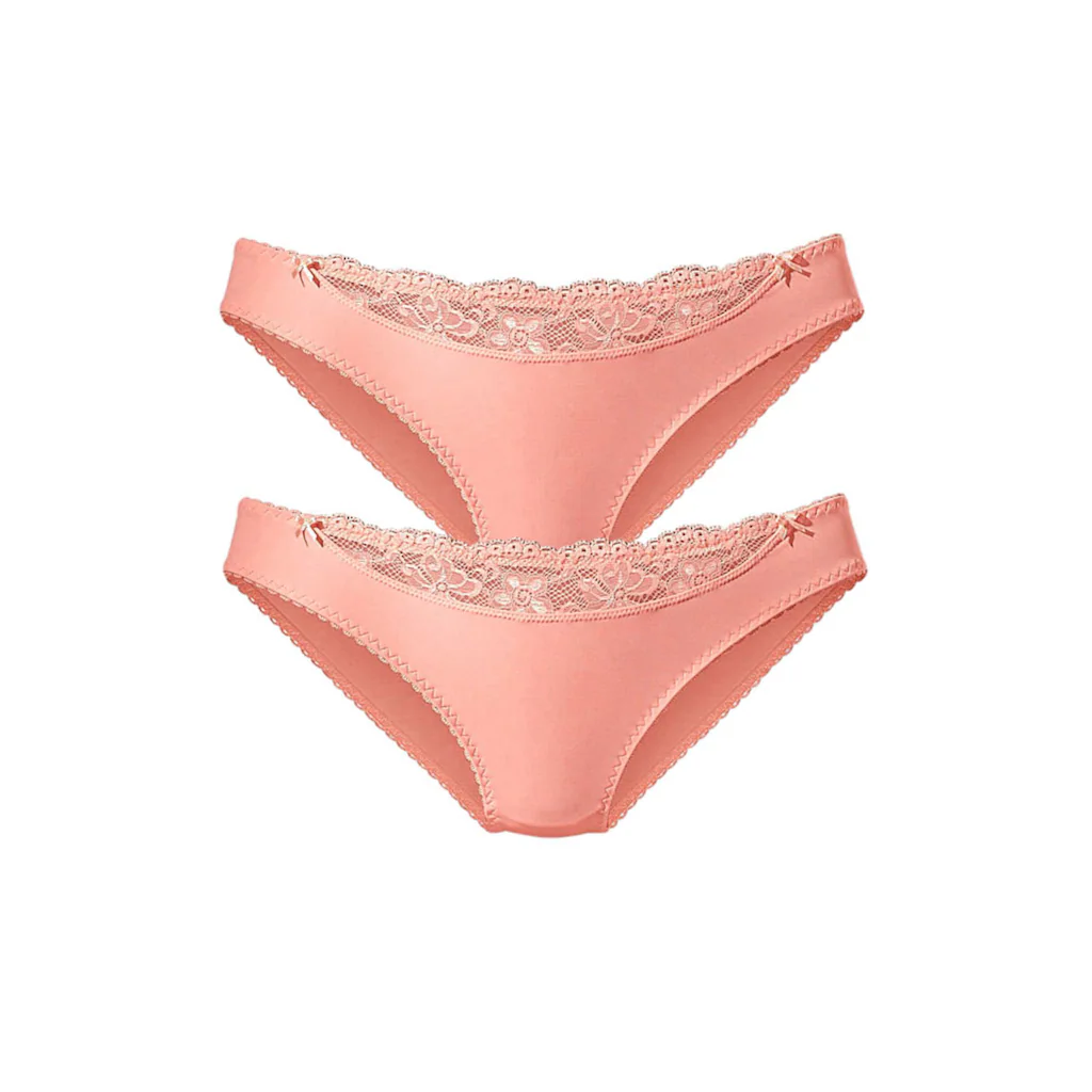 Nuance Slip, (2 St.), mit Spitzeneinsatz vorne