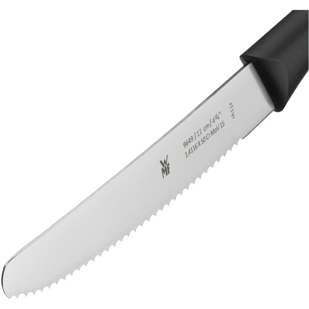 WMF Besteck-Set ?Vespermesser, Klinge mit Wellenschliff aus Spezialklingenstahl?, (Set, 6 tlg.), ideal fÂ¨Â¹r Brotzeit, multifunktional spÂ¨Â¹lmaschinengeeignet