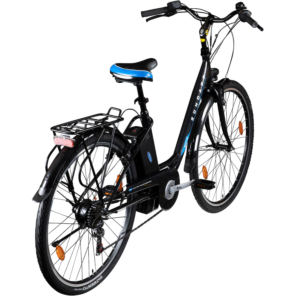 ZÂ¨Â¹ndapp E-Bike ?Z505?, 6 Gang, Shimano, Tourney, Heckmotor 250 W, Pedelec, Elektrofahrrad fÂ¨Â¹r Damen u. Herren