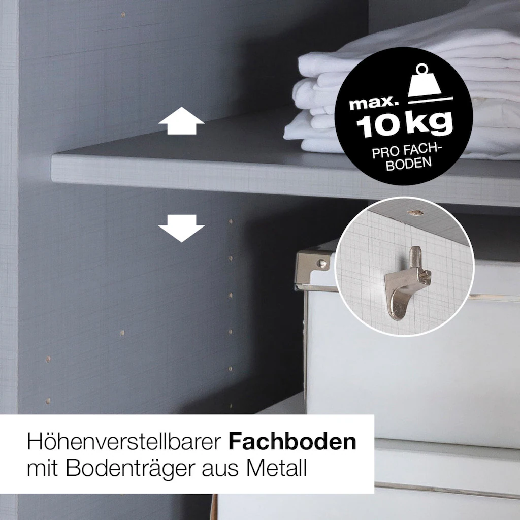 Wimex SchwebetÂ¨Â¹renschrank ?Bern SchiebetÂ¨Â¹renschrank TOPSELLER?, Schrank mit zus?tzlicher Innenausstattung, Garderobe