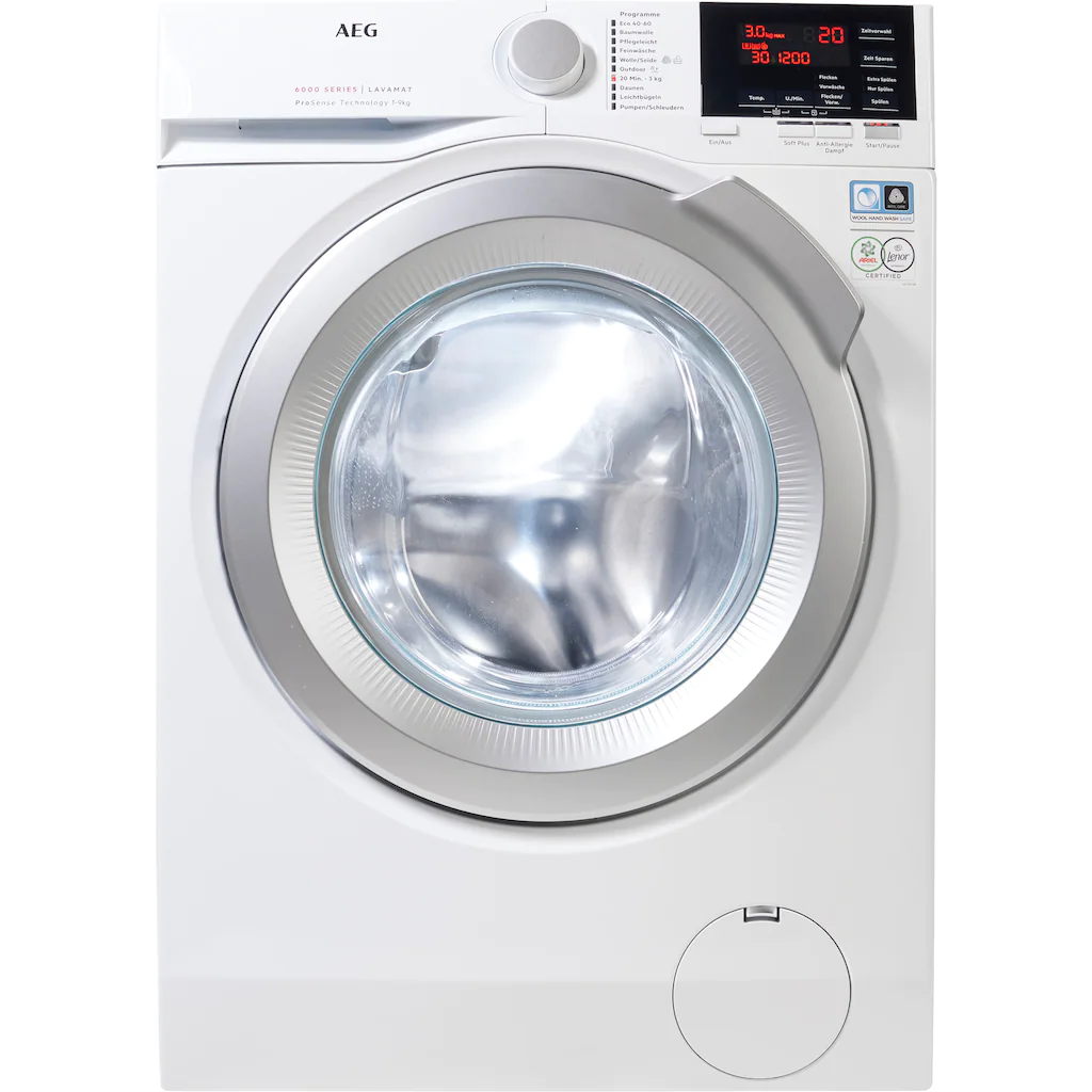 AEG Waschmaschine Serie 6000 ?L6FB49VFL?, 9 kg, 1400 U/min, Hygiene-/ Anti-Allergie Programm mit Dampf