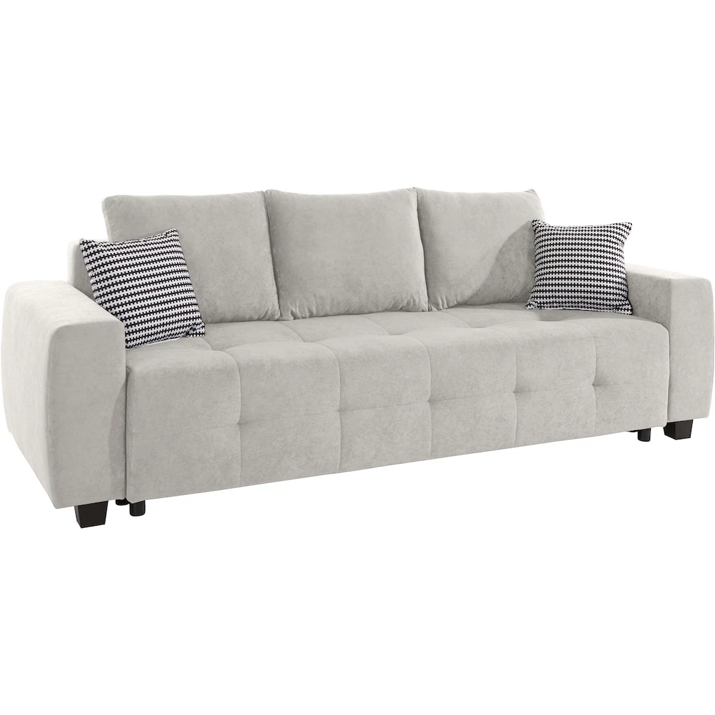 COLLECTION AB Schlafsofa ?Bella?, mit Bettfunktion und Bettkasten, inkl. loser RÂ¨Â¹cken- und Zierkissen
