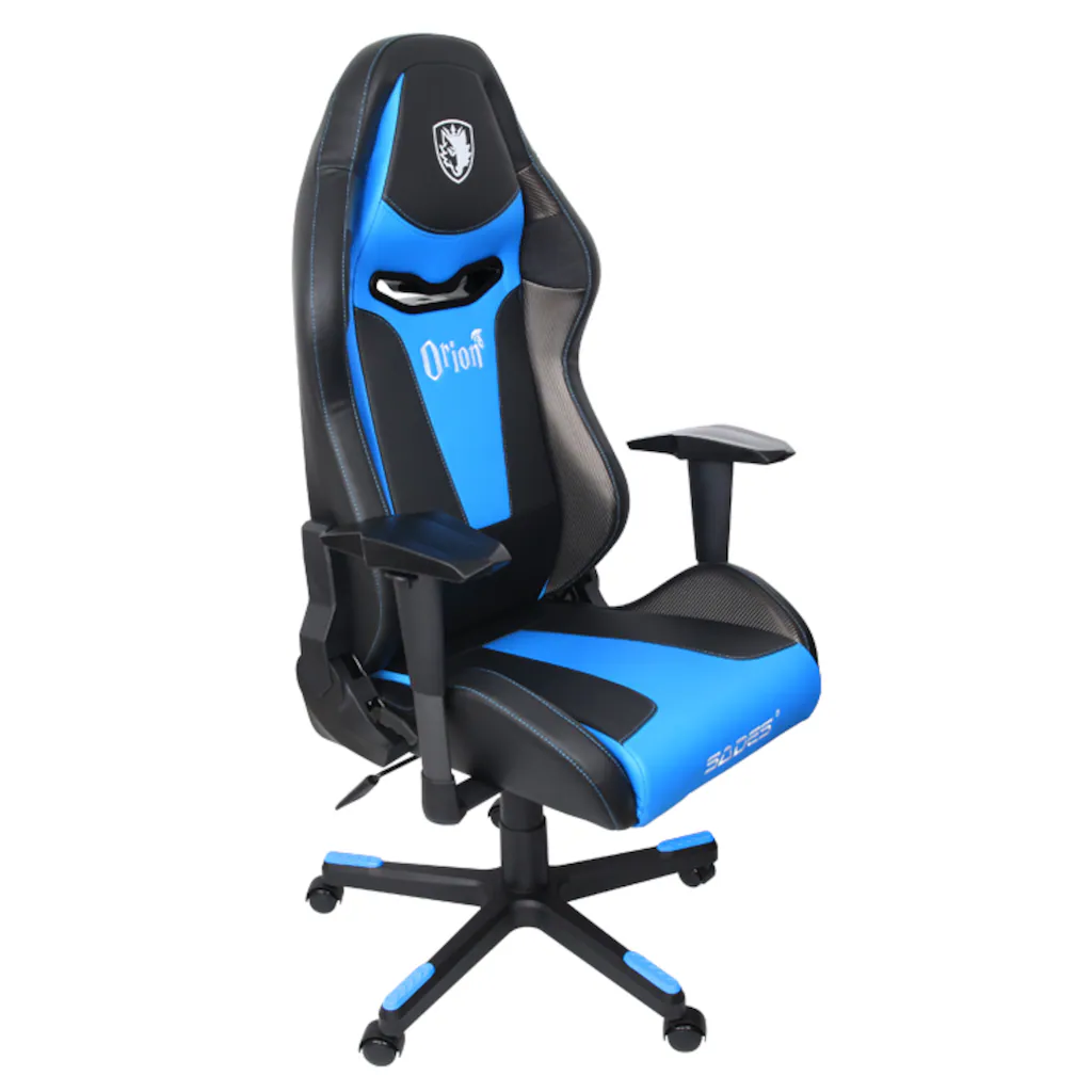 Sades Gaming-Stuhl ?"Orion" schwarz/blau, Kunstleder, ergonomischer Gamingstuhl?, 1 St., BÂ¨Â¹rostuhl, Schreibtischstuhl, geeignet fÂ¨Â¹r Jugendliche und Erwachsene